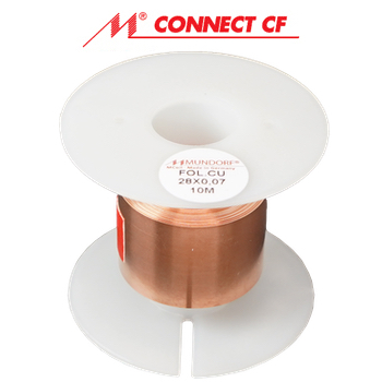 FOL.CU-28x0.07: Mundorf Copper Foil 28mm width x 0.07mm uninsulated (10m)