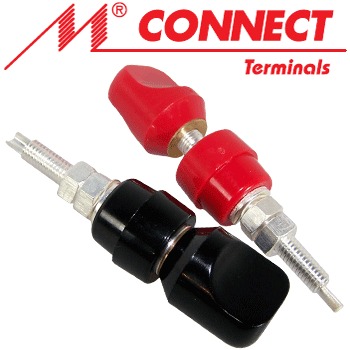 Mundorf, M-Connect Terminal, TPCU670SC Classic Silver plated Copper post (Red) - DISCONTINUED
