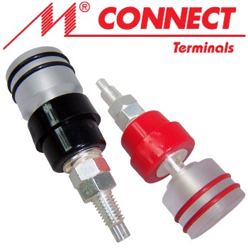 M-Connect Terminal, TPCU870SE Large Evo Silver plated Copper post - DISCONTINUED