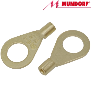 MCONCL.R10-6,5G Mundorf Copper Ring Cable Lug, gold plated (1 off)