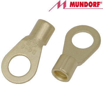 MCONCL.R60-6,5G Mundorf Copper Ring Cable Lug, gold plated (1 off)