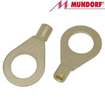 MCONCL.R25-8,4G Mundorf Copper Ring Cable Lug, gold plated (1 off)