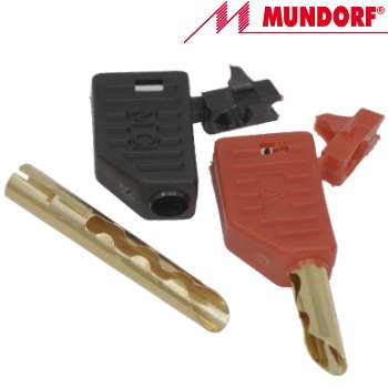 MCONBPG.CU: Mundorf MConnect Beryllium Copper Banana Plug, gold plated. (1 pair off)
