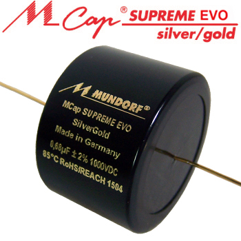 Mundorf MCap Supreme EVO Silver Gold Capacitors