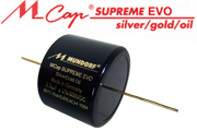 Mundorf MCap Supreme EVO Silver Gold Oil Capacitors