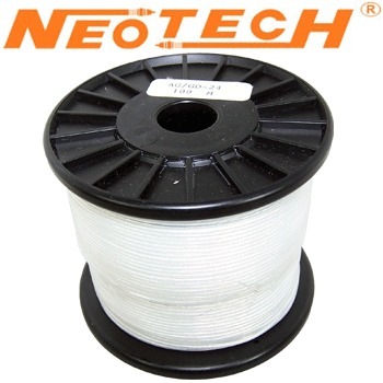 AG-GD-24: Neotech UP-OCC silver/gold wire, 25/0.1 in clear PE (1m)