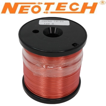 Neotech OCC Copper/OCC Silver Alloy Solid Wire with PE Sleeving