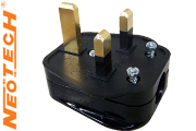 Neotech NC-411G, copper UK Mains plug, gold plated