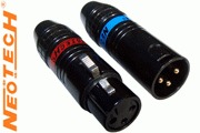 Neotech OFC NC-06612 XLR plugs, gold plated