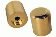 Solid Brass, Gold Plated Knob (25mm dia.) - DISCONTINED