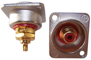 Insulated RCA socket in XLR housing (red only) - DISCONTINUED