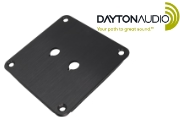 PE-091-602 Dayton Audio binding post plate, black anodised finish, 2 holes