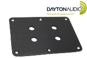 PE-091-612 Dayton Audio Double binding post plate, black anodised finish, 4 holes