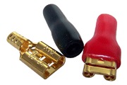 Push-on Connectors, fits 6.3mm spade