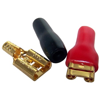 Push-on Connectors, fits 6.3mm spade (1 pair)