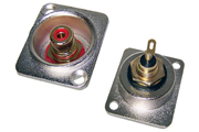 Insulated RCA socket in XLR housing (pair)