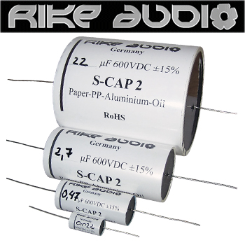 Rike Audio S-Cap 2 Aluminium foil, paper-in-oil Capacitors