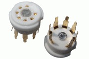 SK7CP1-G: gold plated ceramic pcb mount B7G, valve base