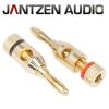 012-0140: Jantzen Banana Plug, Side screw-in type, Gold plated, red / black, a pair