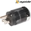 P-004: Oyaide Palladium/Platinium plated UL plug (US Mains)