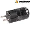 P-004e: Oyaide Palladium/Platinium-plated Schuko plug