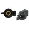 Chicken Head Knob, Screw Fix, Black