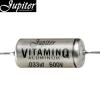 JVQAL-0033: 0.033uF 600V Jupiter Aluminium Foil - Vitamin-Q Paper-in-Oil Capacitor