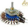 Audio Note Stepped Attenuator, Stereo, Shunt, 50K, fanned, 6mm diameter shaft