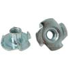 M6 Tee Nut - 4 Pronged, Zinc plated