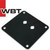 WBT-0530.06: Black anodised mounting plate, 110mm x 110mm (1 off)