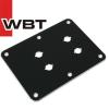 WBT-0531.06: Black anodised mounting plate, 110mm x 150mm (1 off)