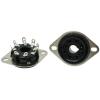 SK8PBC3: Black plastic octal chassis, from below, valve base