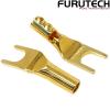 FP-201(G): Furutech FP-201 Gold-plated 8.2mm Spades (pack of 4)