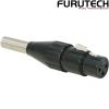 FP-702F(G): Furutech FP-702F Gold-plated Female XLR Connector