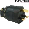 FI-UK1363(G): Furutech FI-UK1363 Gold-plated UK Mains Connector