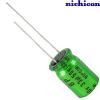 UES1H330MPM: 33uF 50Vdc Nichicon ES type Electrolytic Capacitor