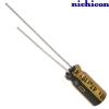 UFG1A470MDM: 47uF 10Vdc Nichicon FG type Electrolytic Capacitor