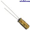 UFG1H010MDM: 1uF 50Vdc Nichicon FG type Electrolytic Capacitor