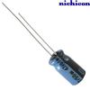 UKA1H470MED: 47uF 50Vdc Nichicon KA type Electrolytic Capacitor