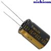 UKZ1H221MHM: 220uF 50Vdc Nichicon KZ type Electrolytic Capacitor