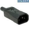 KAISER-749: Kaiser IEC Male plug, unplated