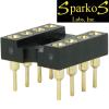 Sparkos Labs DIP Socket Riser, gold-plated