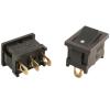 SF-W101A-01BB: EDK Mains on-off SPST Rocker Switch 