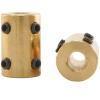 Brass Shaft Coupler, for 6mm diameter shafts