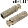 ABC-1471: AECO Male 70-ohm Beryllium Copper BNC plug, Gold-plated (pair)