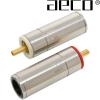 ARP-1512G: AECO RCA Plugs, Tellurium Copper, Gold-plated (2 pairs)