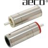ARP-1512S: AECO RCA Plugs, Tellurium Copper, Silver-plated (2 pairs)
