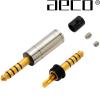 AT4-1812G: AECO 4.4mm 5 pole TRS Jack, Tellurium Copper, Gold-plated (1 off)