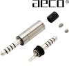 AT4-1812S: AECO 4.4mm 5 pole TRS Jack, Tellurium Copper, Silver-plated (1 off)