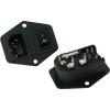 Combined IEC Inlet Socket with Switch and Fuseholder - Screw fit